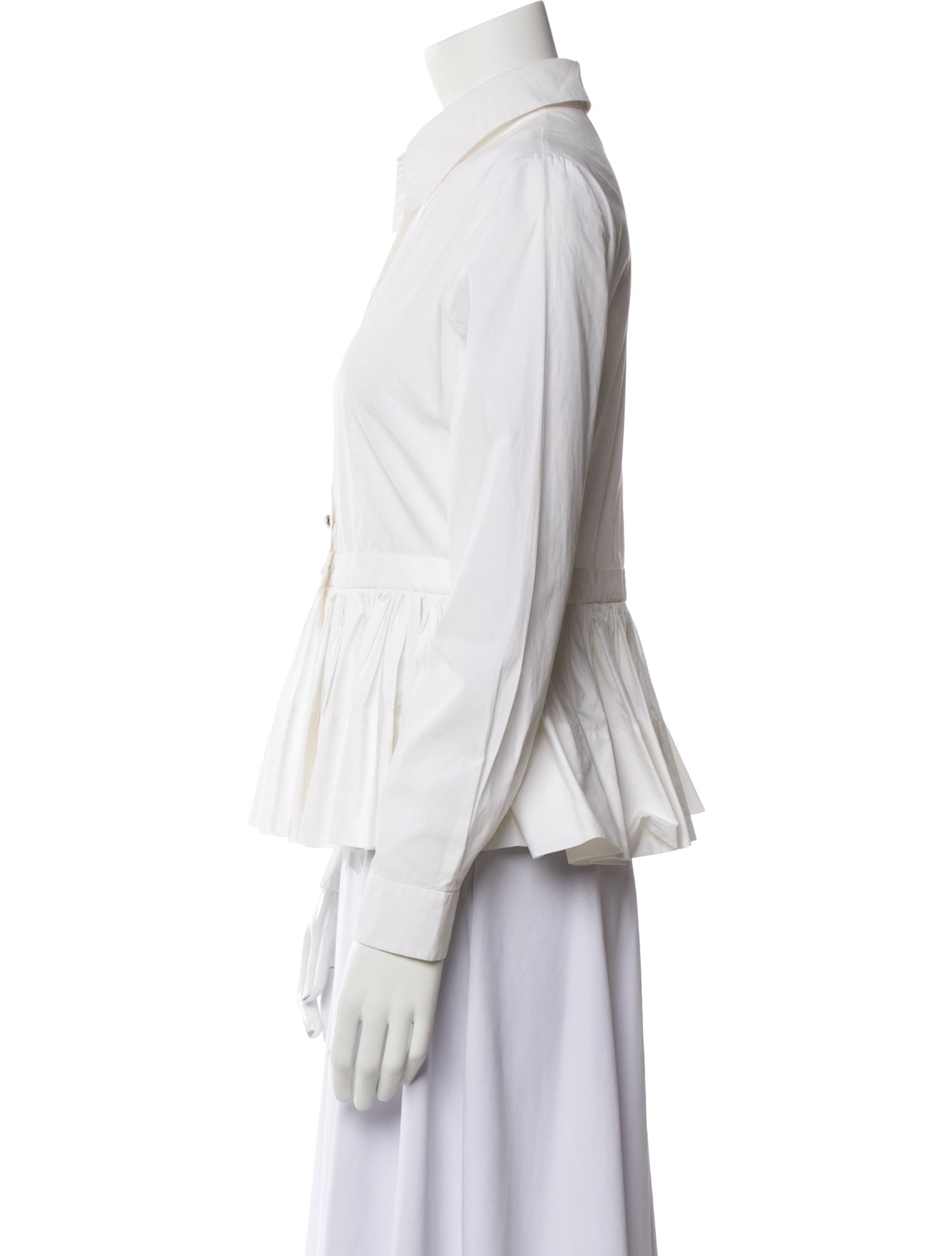 Gucci 2019 Long Sleeve Button-Up Top