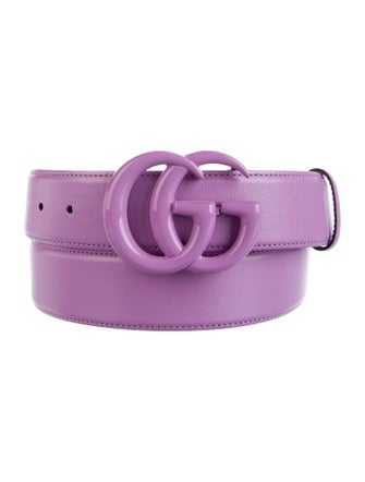 Gucci Double G Logo Leather Belt