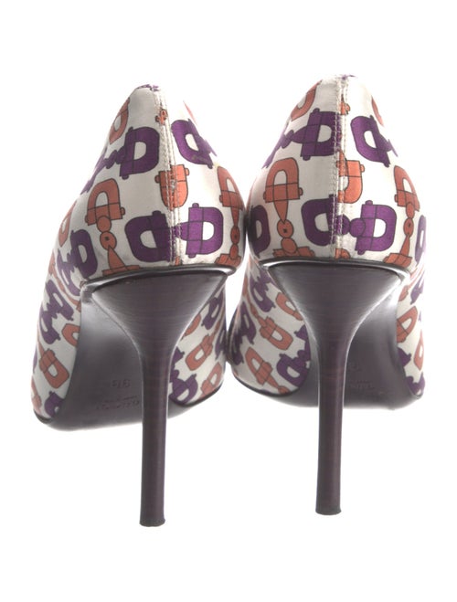 Gucci Horsebit Accent Satin Pumps