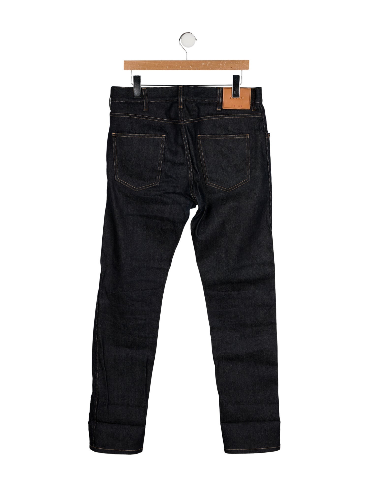 Gucci Mid-Rise Straight Leg Jeans