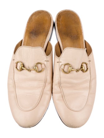 Gucci Horsebit Accent Leather Mules