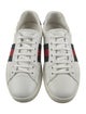 Gucci Web Accent Leather Sneakers