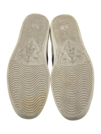 Gucci Web Accent Leather Sneakers
