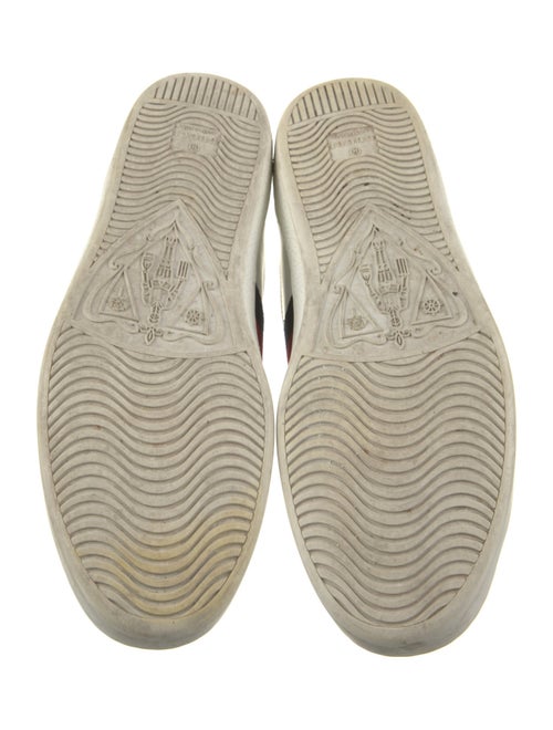 Gucci Web Accent Leather Sneakers