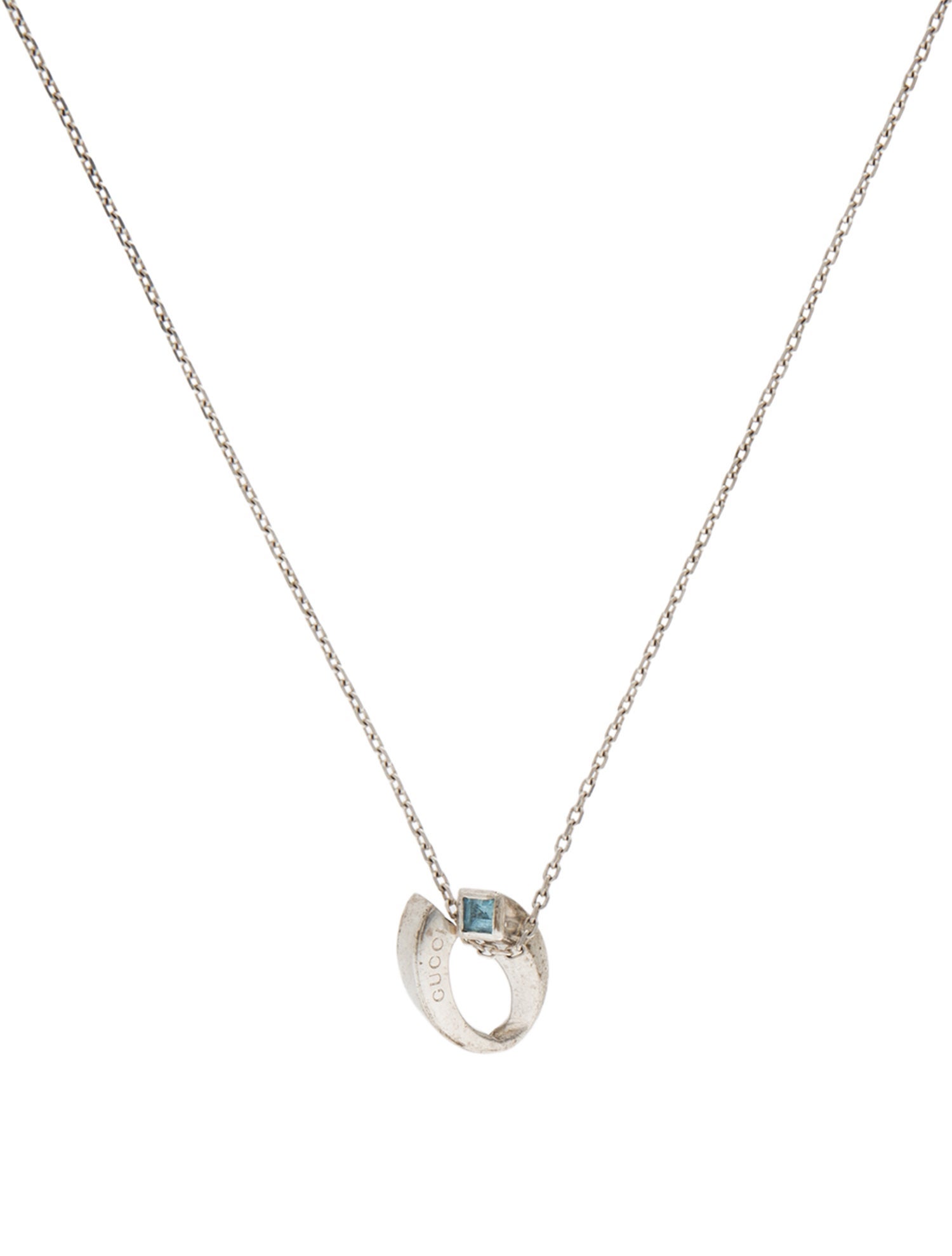 Gucci Topaz Pendant Necklace