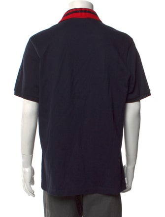 Gucci Kingsnake Graphic Print Polo Shirt