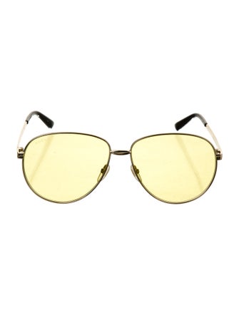 Gucci Web Accent Aviator Sunglasses
