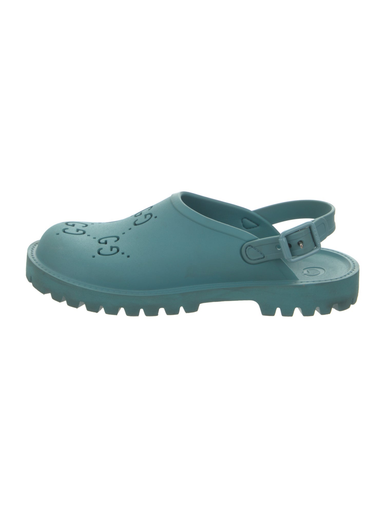 Gucci Rubber Slingback Flats