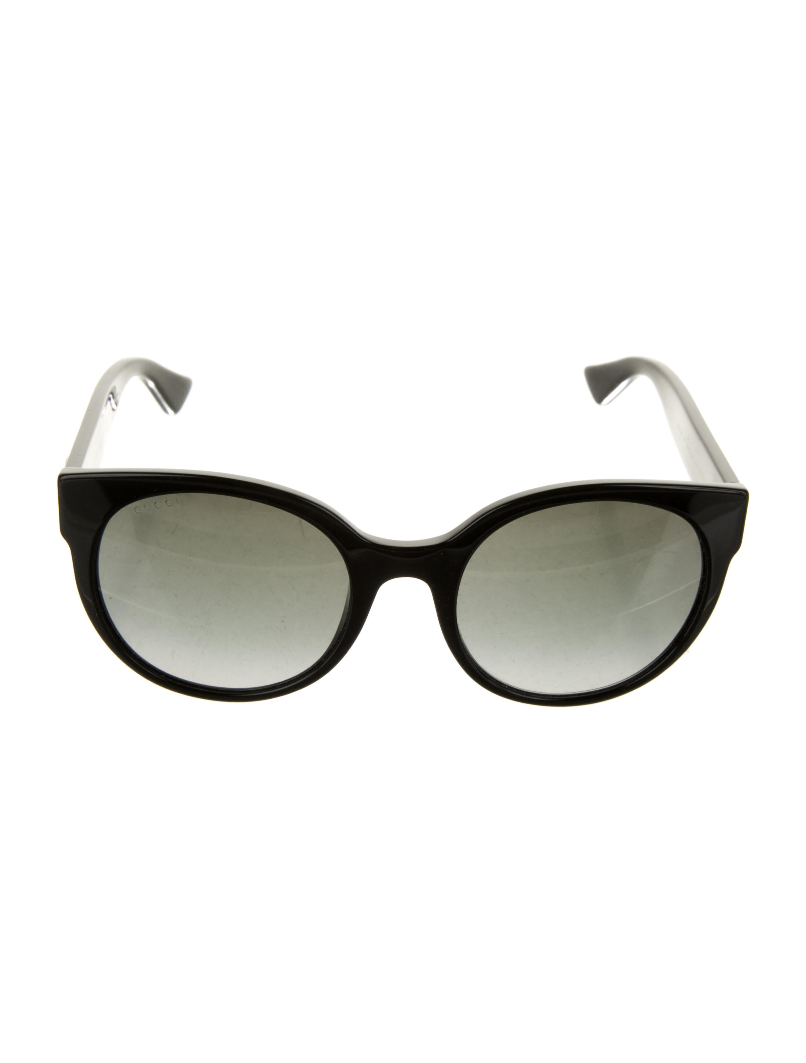 Gucci Interlocking G Logo Round Sunglasses