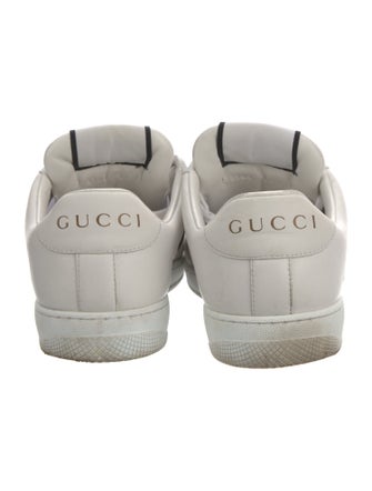 Gucci Web Accent Leather Sneakers