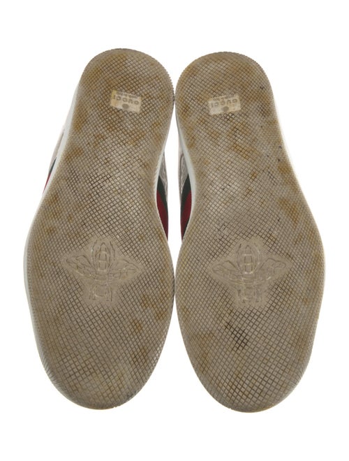 Gucci Web Accent Leather Sneakers