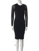 Gucci Crew Neck Knee-Length Dress