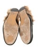 Gucci Horsebit Accent Leather Slippers