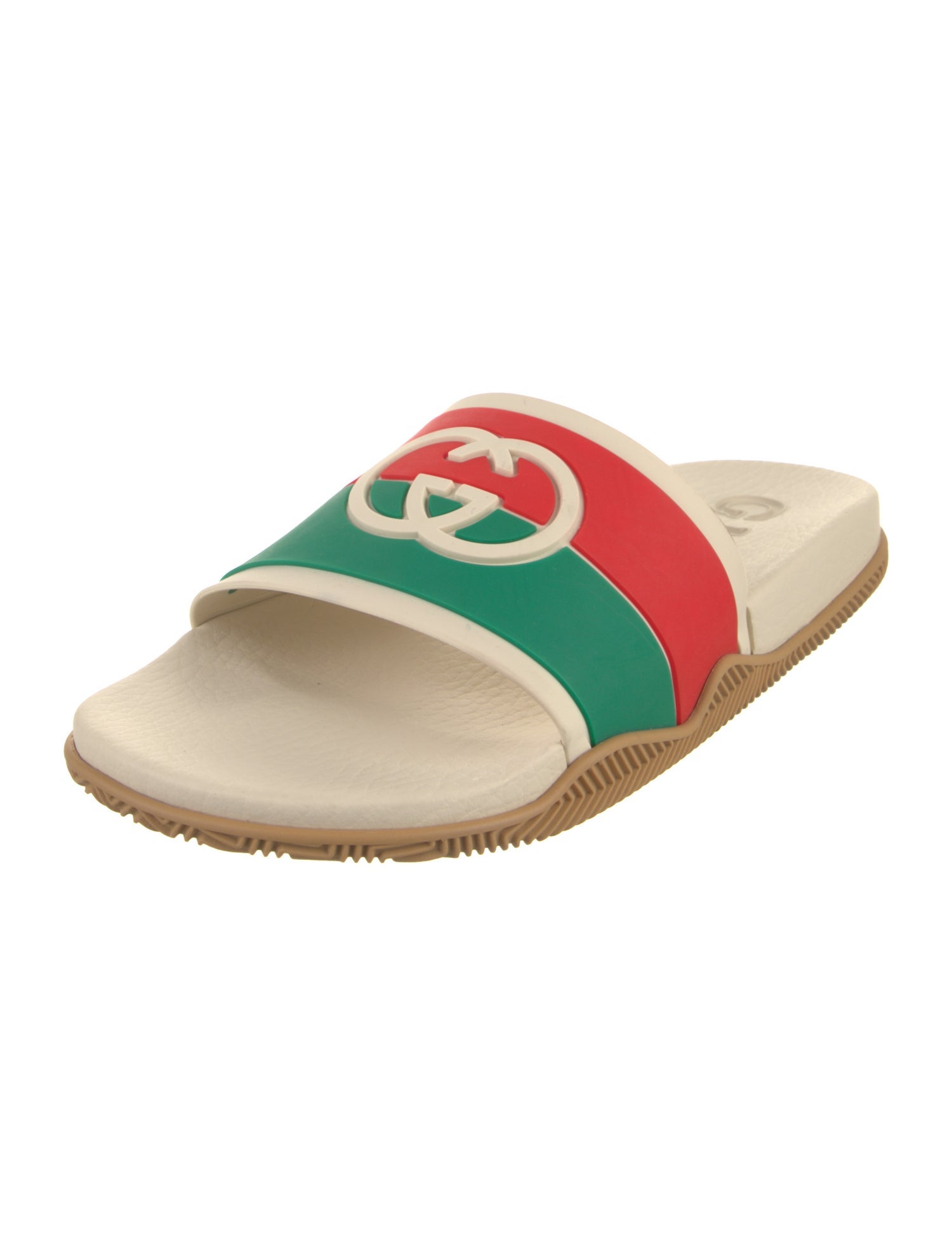 Gucci Web Accent Rubber Slides