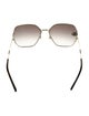 Gucci Double G Logo Oversize Sunglasses