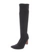 Gucci Nylon Leather Trim Embellishment Sock Boots