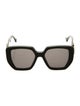 Gucci Double G Logo Square Sunglasses