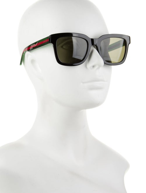 Gucci Web Accent Aviator Sunglasses