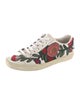 Gucci Leather Floral Print Sneakers