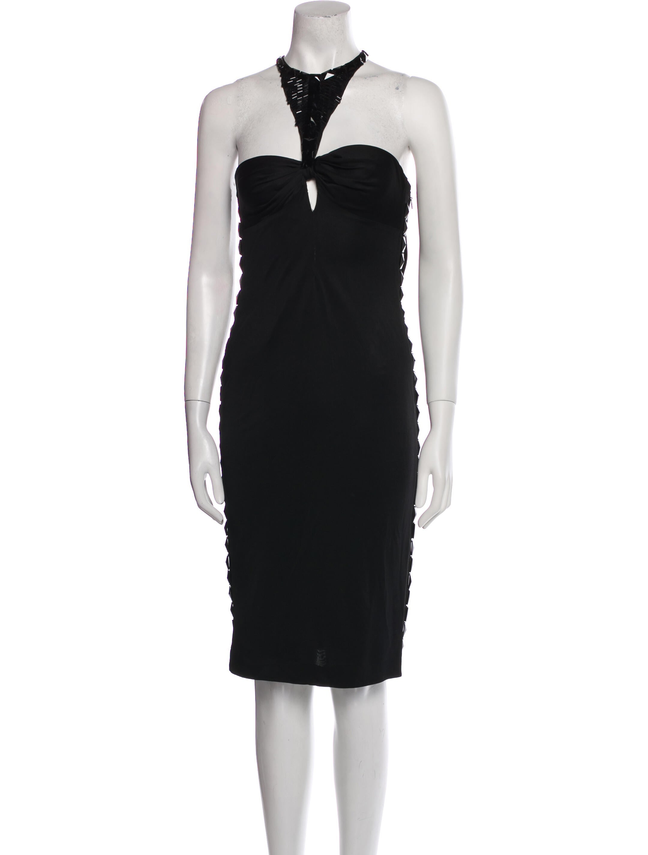 Gucci Halterneck Knee-Length Dress