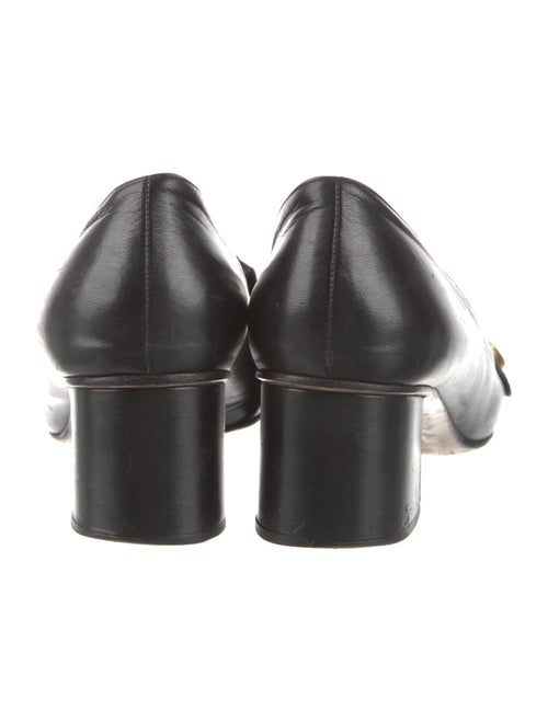 Gucci Leather Fringe Trim Accent Pumps