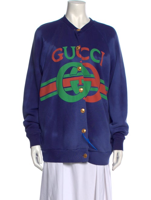 Gucci Graphic Print Crew Neck Sweatshirt