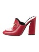 Gucci Horsebit Accent Leather Mules