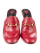 Gucci Horsebit Accent Leather Mules