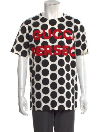 Gucci Polka Dot Print Crew Neck T-Shirt