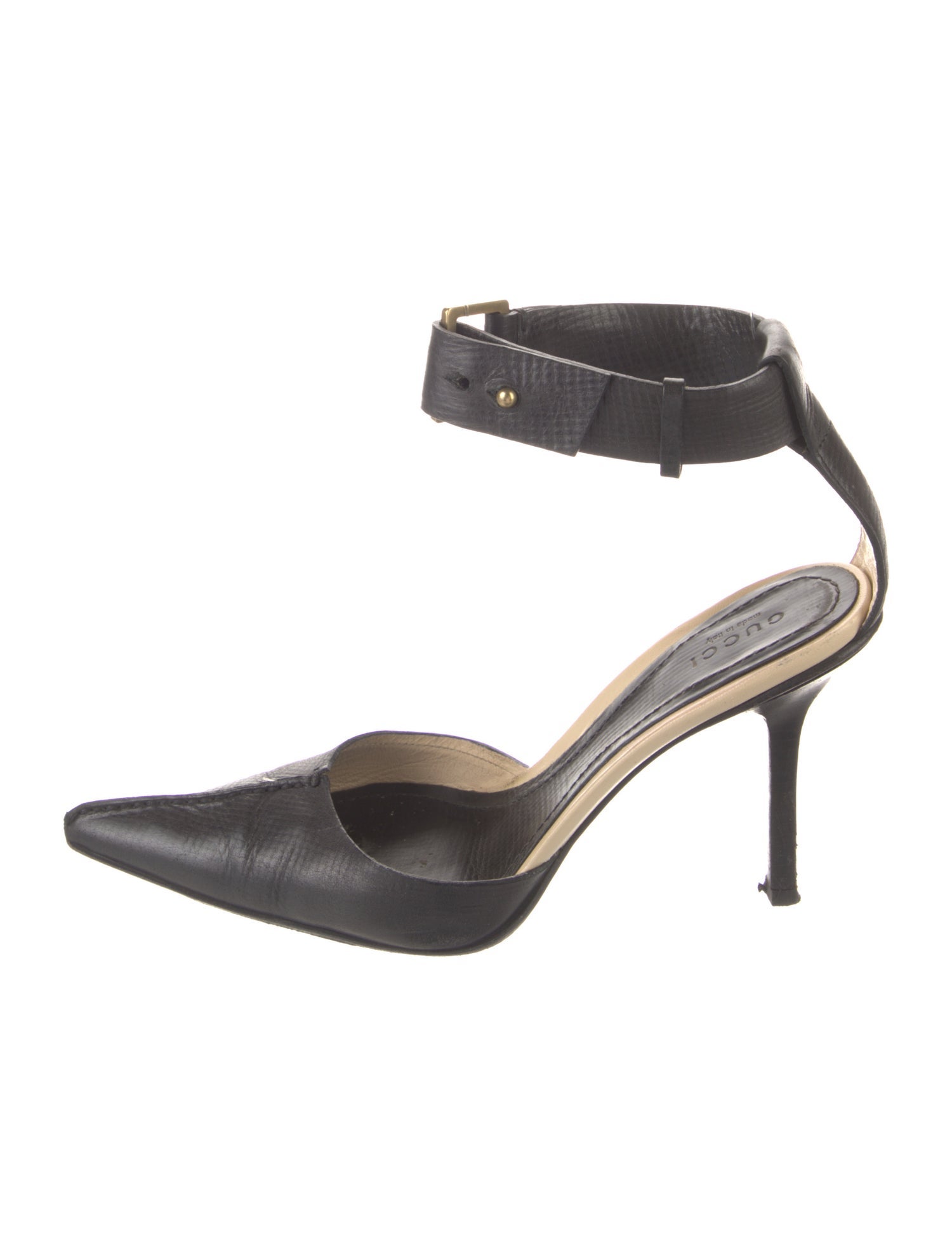 Gucci Leather D'Orsay Pumps