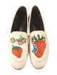Gucci Strawberry Brixton Horsebit Accent Loafers