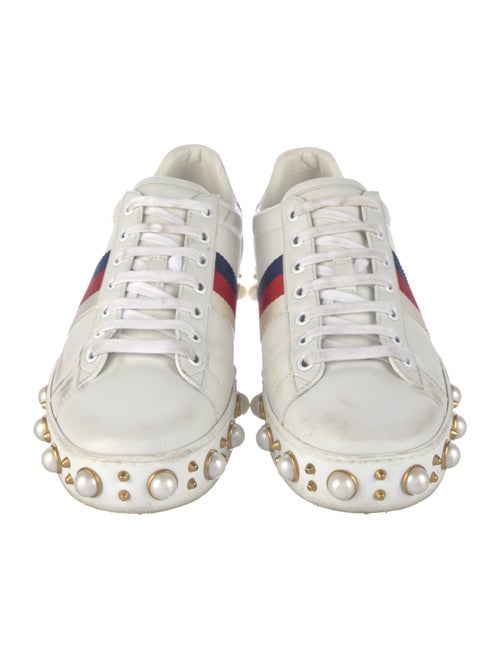 Gucci Sylvie Web Accent Leather Sneakers