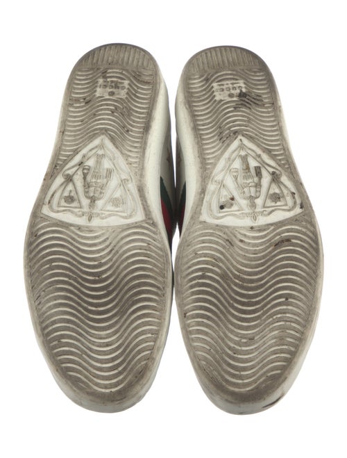 Gucci Web Accent Leather Sneakers