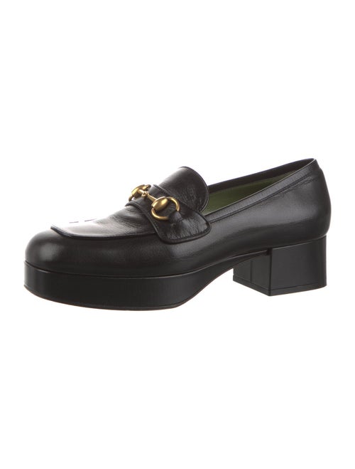 Gucci Horsebit Accent Leather Loafers