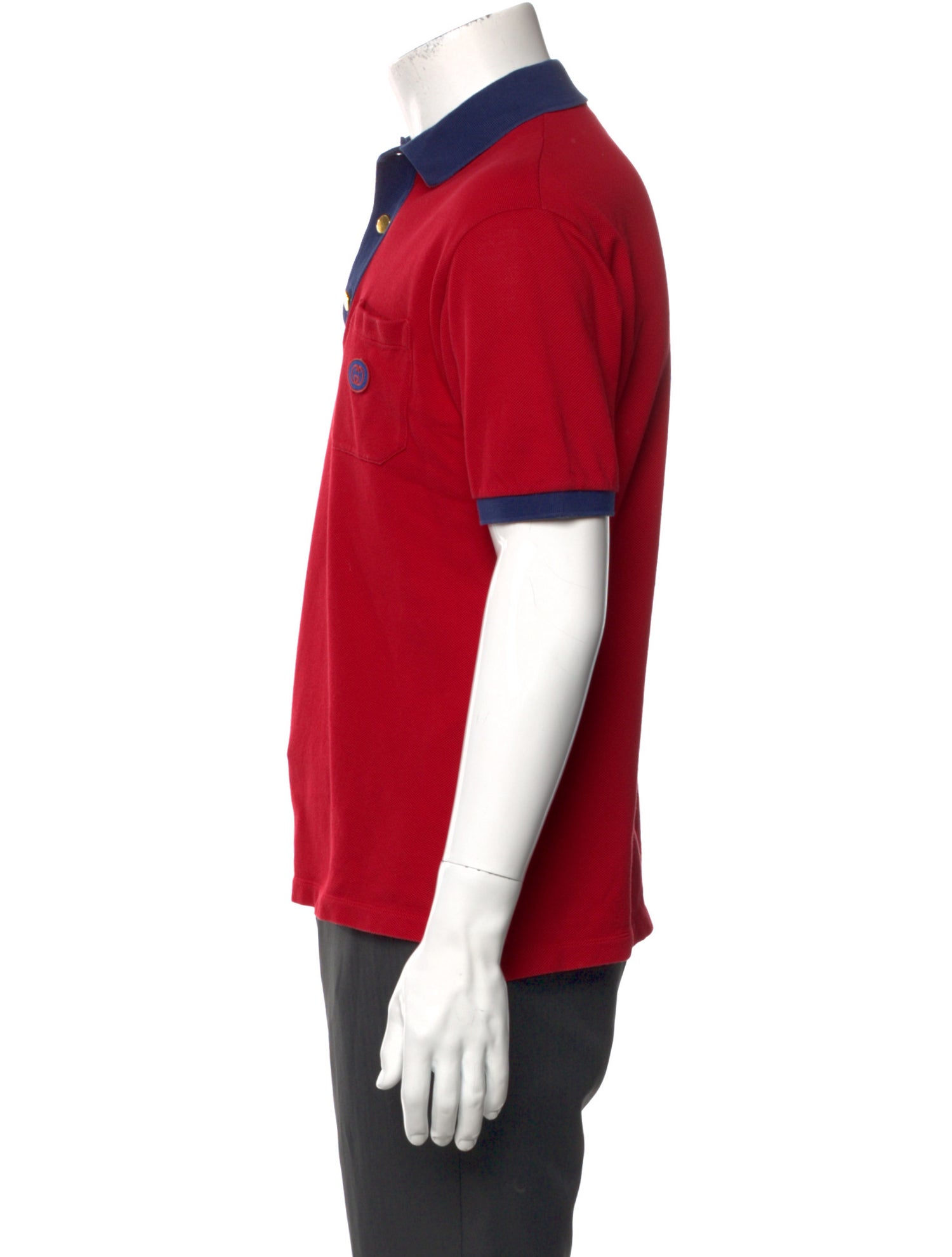 Gucci Interlocking G Logo Collar Polo Shirt