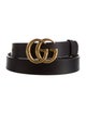 Gucci Double G Logo Leather Belt