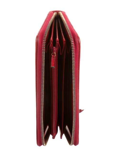 Gucci Web Accent Canvas Continental Wallet