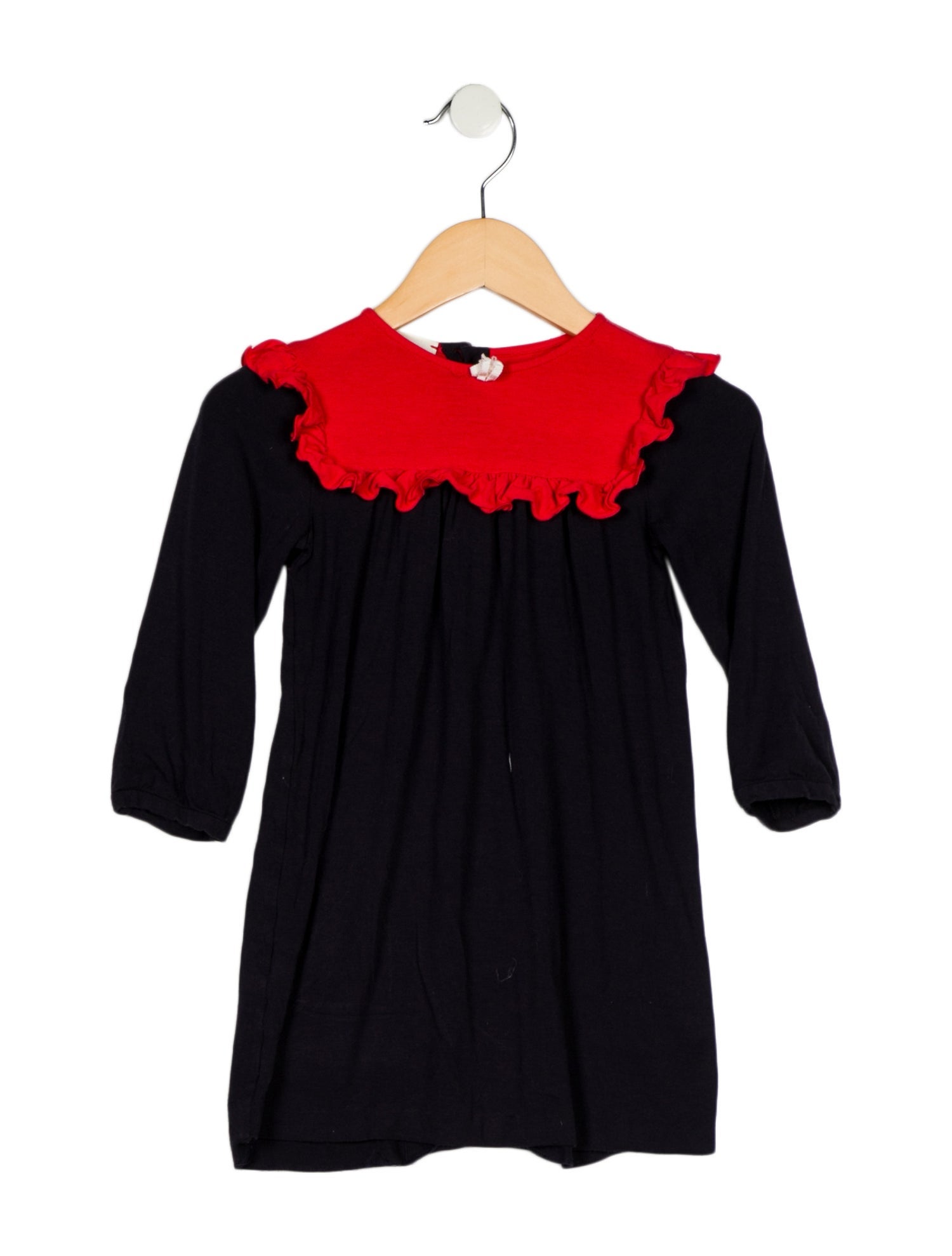 Gucci Infant Girls' Printed Ruffle-Trimmed Long Sleeve Dress