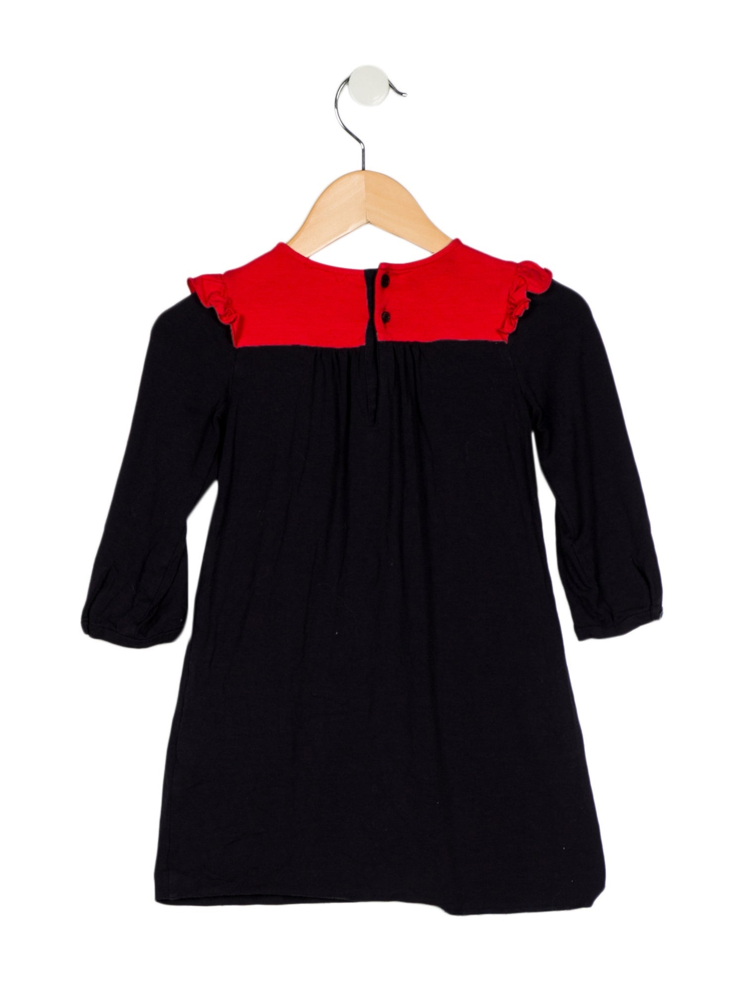 Gucci Infant Girls' Printed Ruffle-Trimmed Long Sleeve Dress