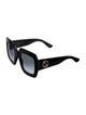 Gucci Interlocking G Logo Square Sunglasses