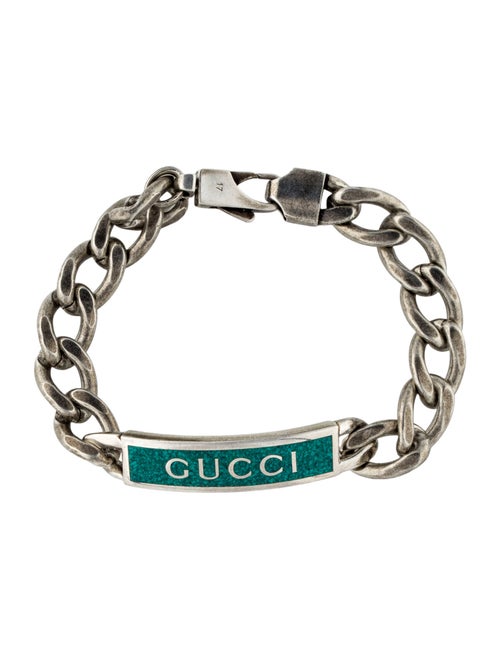 Gucci Enamel Logo ID Link Bracelet