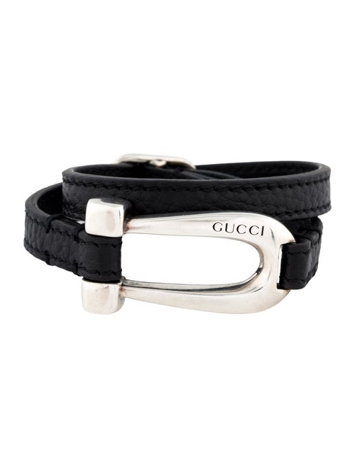 Gucci Leather Wrap Bracelet