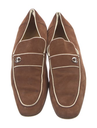 Gucci Jordy Guccissima Suede Suede Loafers