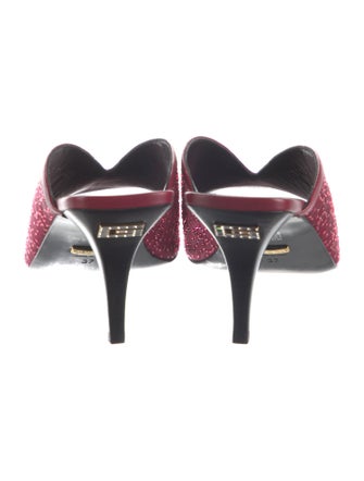 Gucci GG Signature Crystal Embellishments Slides