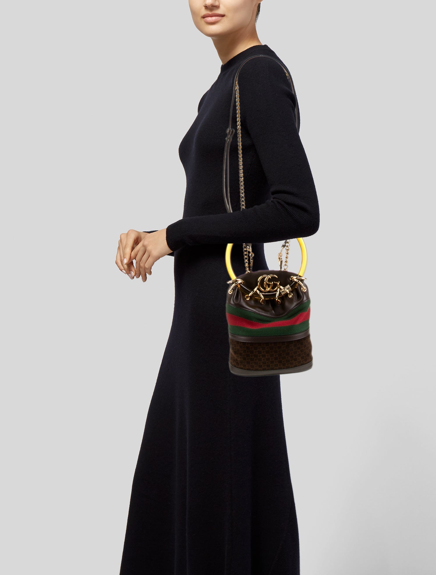 Gucci Web Bucket Bag