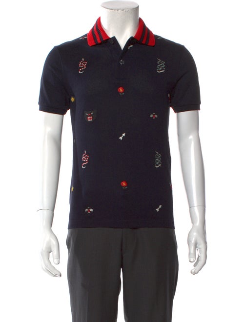 Gucci Kingsnake Printed Polo Shirt