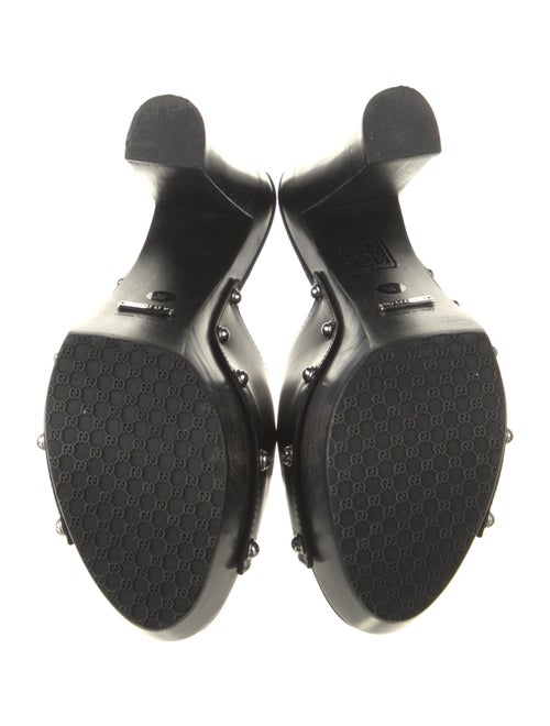 Gucci Horsebit Accent Leather Slides