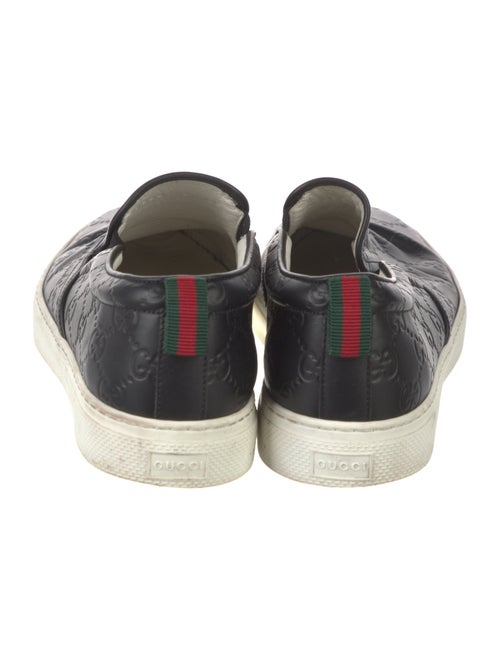 Gucci Web Accent Leather Sneakers