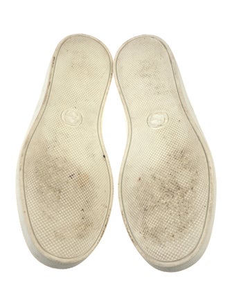 Gucci Web Accent Leather Sneakers