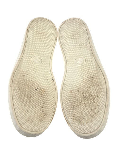 Gucci Web Accent Leather Sneakers